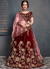 Velvet Lehenga Bridal